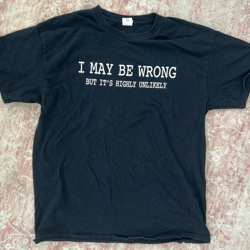 Funny Black Statement Tee
